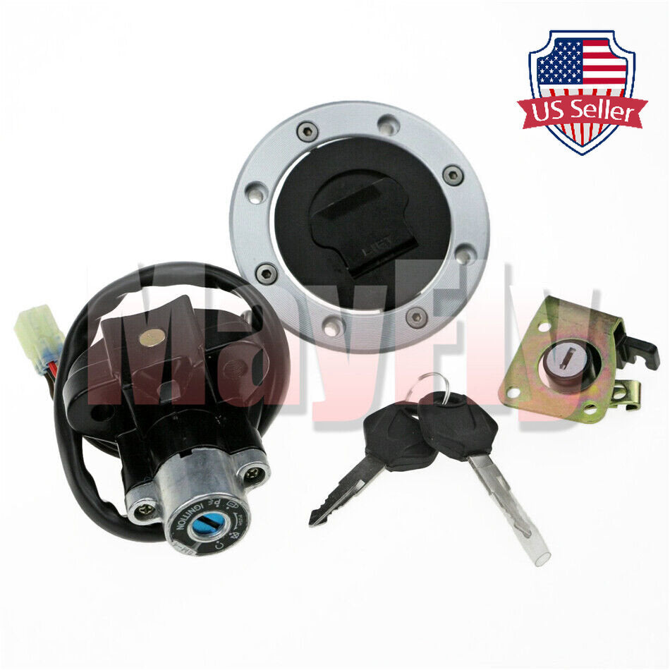 Ignition Switch Lock Fuel Gas Cap Key Set Fit For Katana 750 600 GSX750F GSX600F