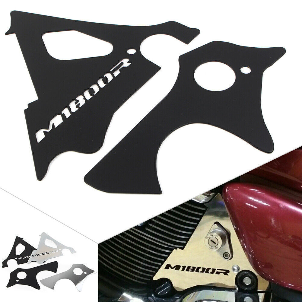 2x Fit for Suzuki Boulevard M109R Engine Side Covers Frame Fillers Keyhole Aluminum
