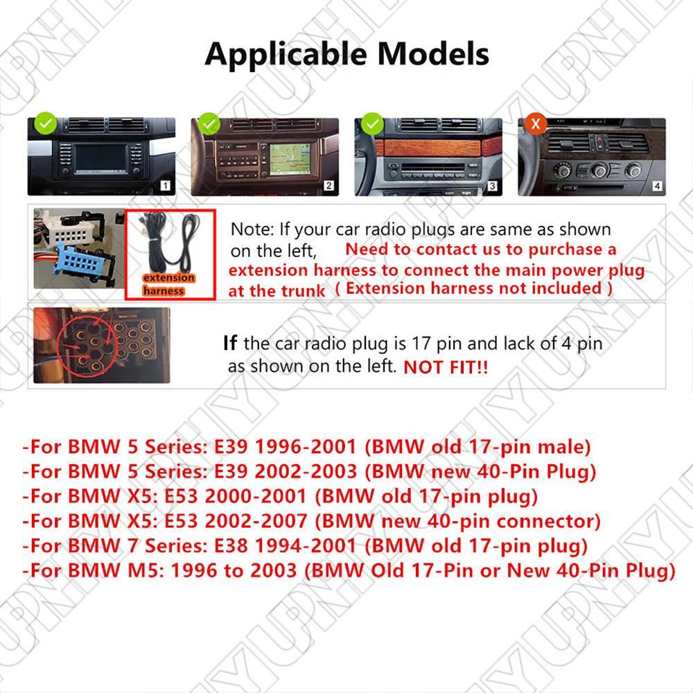 10.33 Android 14.0 Stereo Radio GPS Nav Head Unit Wifi for BMW for X5 E53 2000-2007
