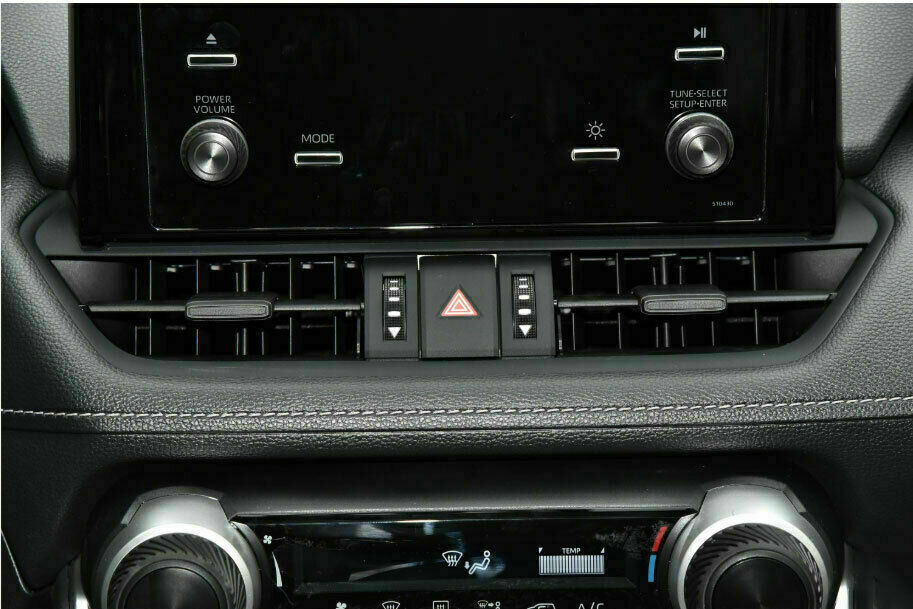 for Toyota RAV4 2019-2023 Black Steel Central Console Air Outlet Vent Frame Trim