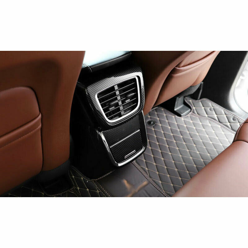 for Lincoln MKX 2016-2018 Carbon Fiber Interior Rear Air Vent Outlet Cover Trim
