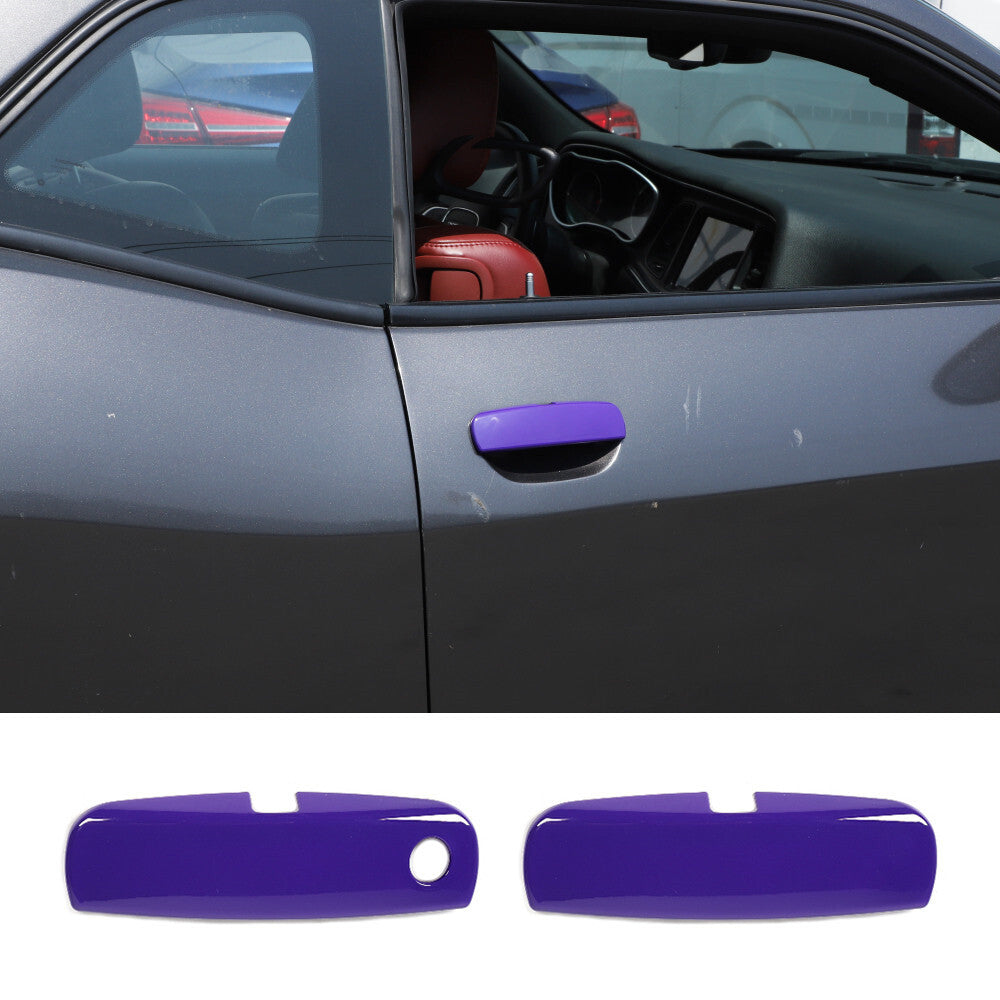 Purple ABS Side Door Handle Panel Cover for Dodge for Challenger 2012-23 Accessories