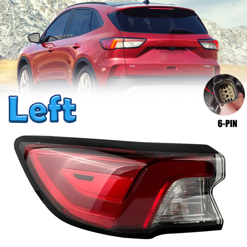 Left Driver Rear LED Tail Light Brake Lamp 6-PIN for Ford Escape 2020 2021 2022
