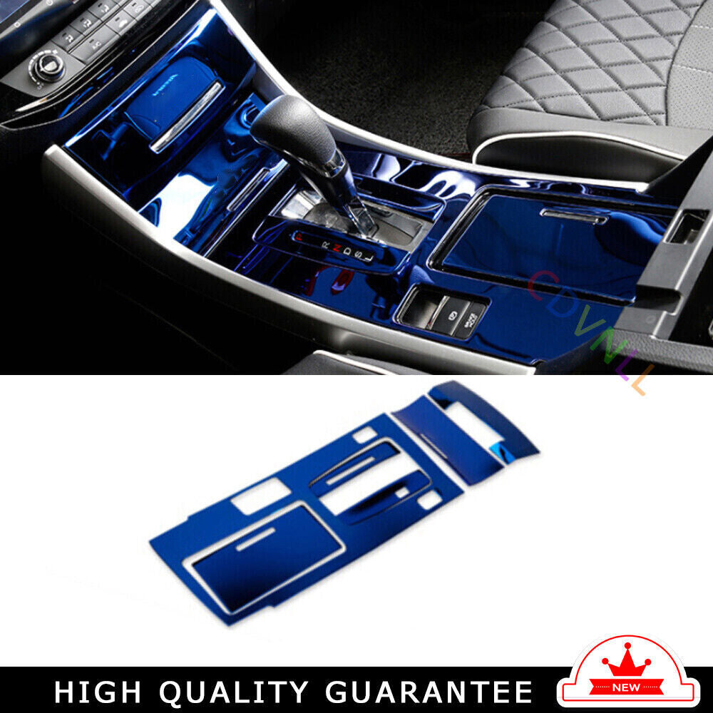 Middle Console Gear Shift Panel Trim for Honda Accord 9th 14-2017 Blue Titanium