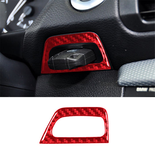 Key Hole Frame Trim Cover for BMW 1 Series Convertible E82/E88 2008-2013 Red