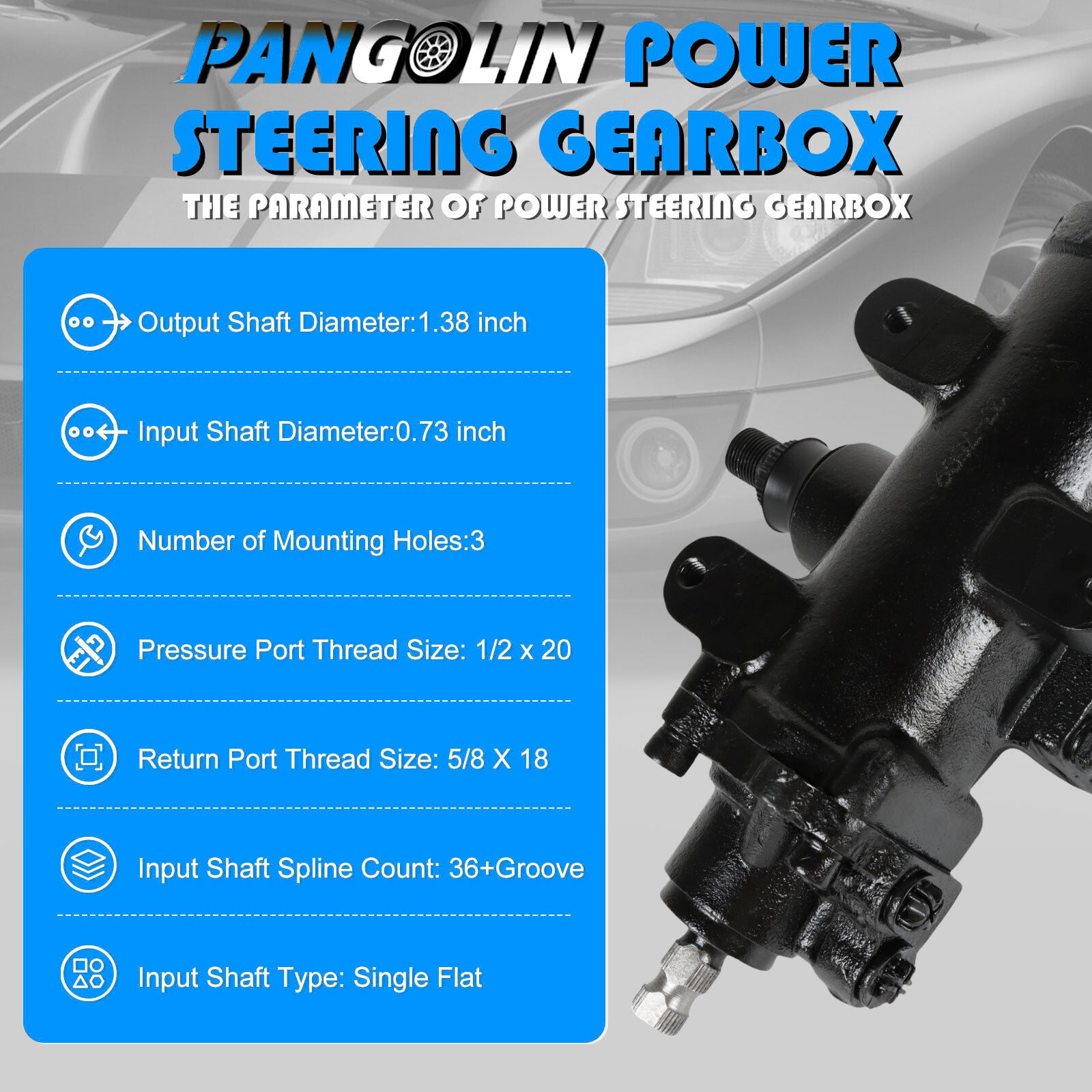 Power Steering Gear Box For 1997-07 for Ford F-250 F-350 F-450 F-550 Super Duty