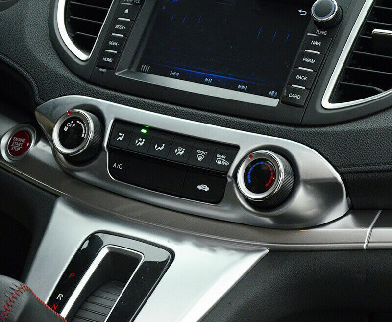 Console AC Switch Control Panel Trim for Honda CRV CR-V 2012-2016 Matte Silver