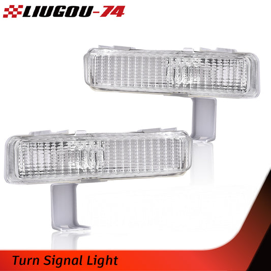 Bumper turn signals suitable for 1980-90 for Chevrolet Caprice plastic lenses LH RH