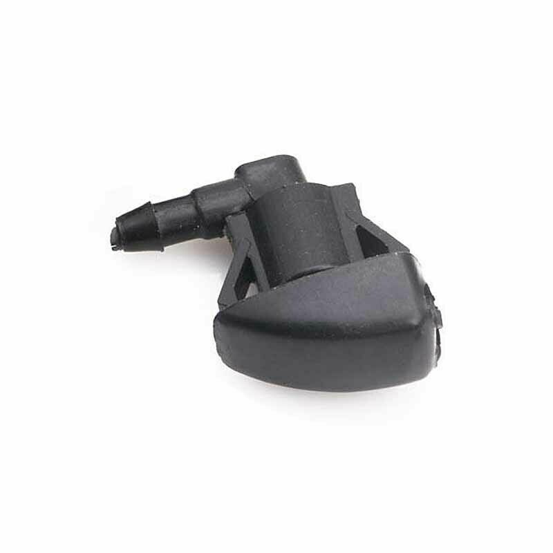 2pcs Black Car Front Windshield Wiper Spray Nozzle Set Accessories