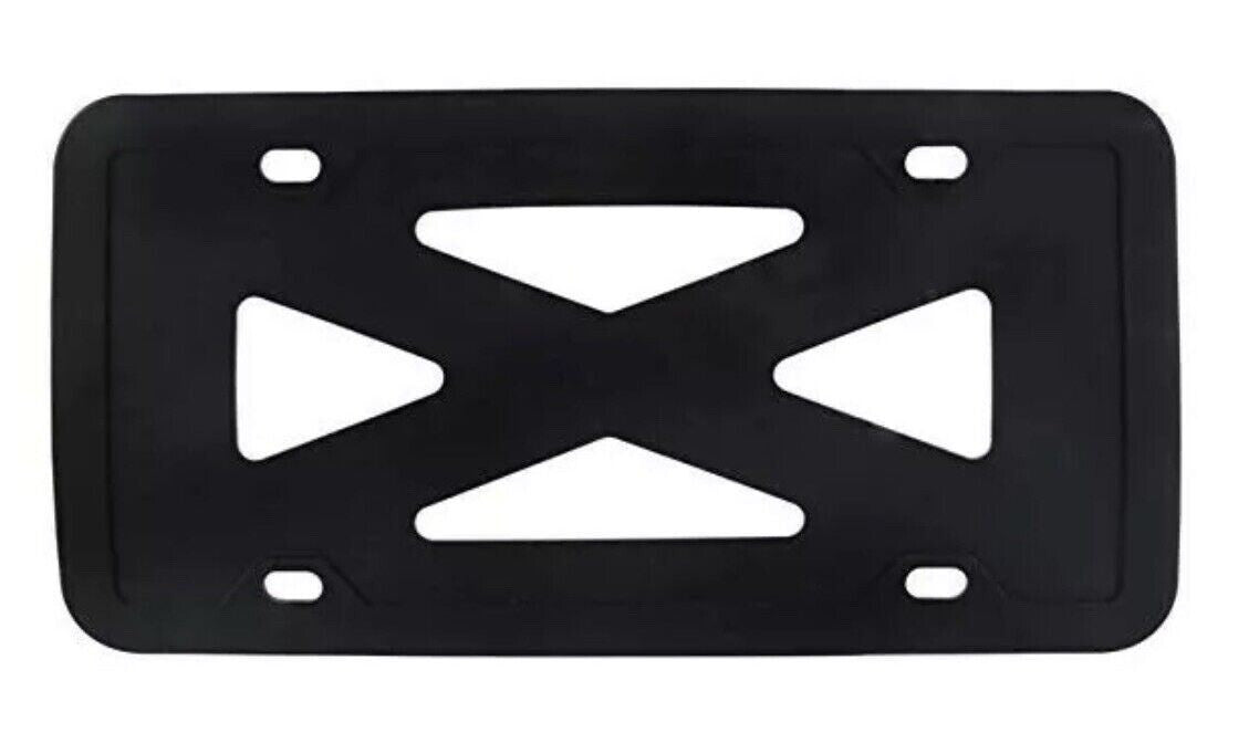 2-piece car license plate frame cover cap, trunk black silicone, suitable for Buick