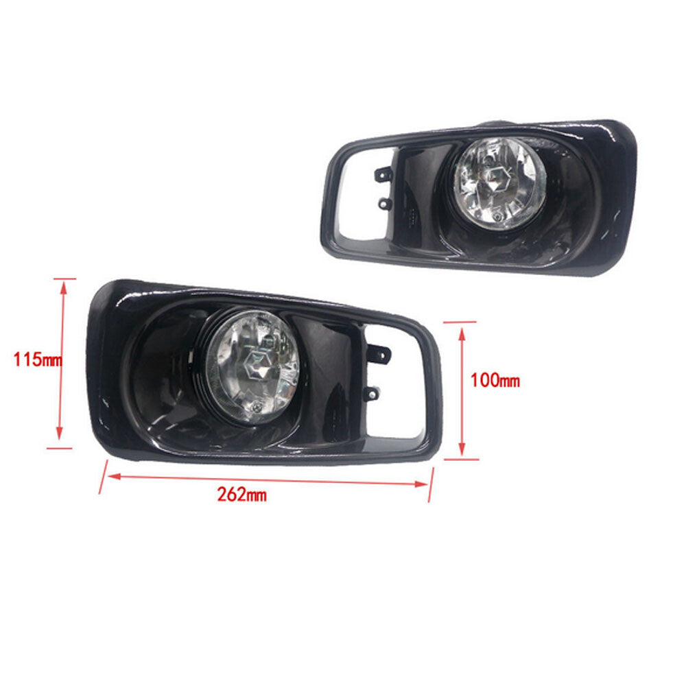 For 99-00 for Honda for Civic Front Fog Light Bumper OE Style Fit Wiring Kit White Lens