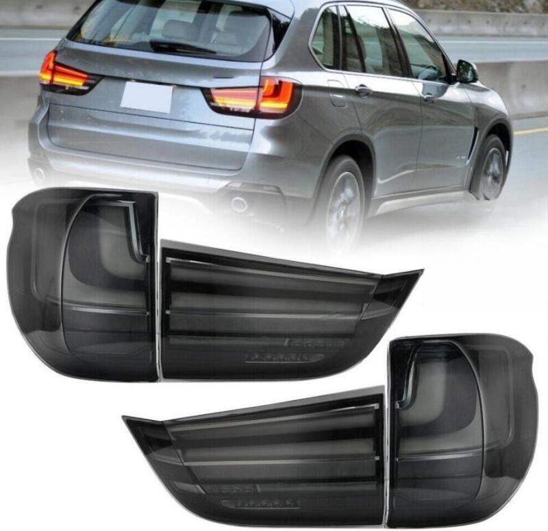 FITS For 2014-2018 for BMW for X5 F15 Rear Brake Lamp LH+RH Black Smoked LED Tail Lights