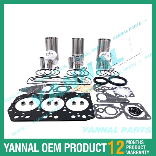 3TNC80 Overhaul and Rebuild Kit with Complete Gaskets for Yanmar Diesel Engines