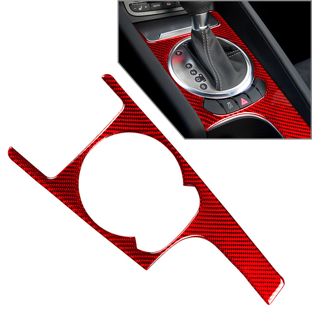 Central Console Gear Shift Panel Frame Cover Red for Audi TT TTS TTRS 2008-2014