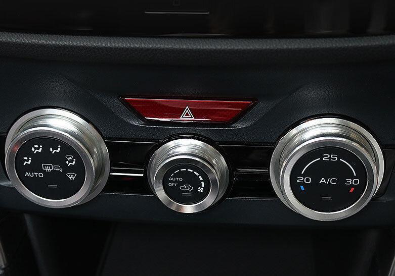 for Subaru Forester 2019-2022 Silver Aluminum Middle Console Ac Knob Cover Trim