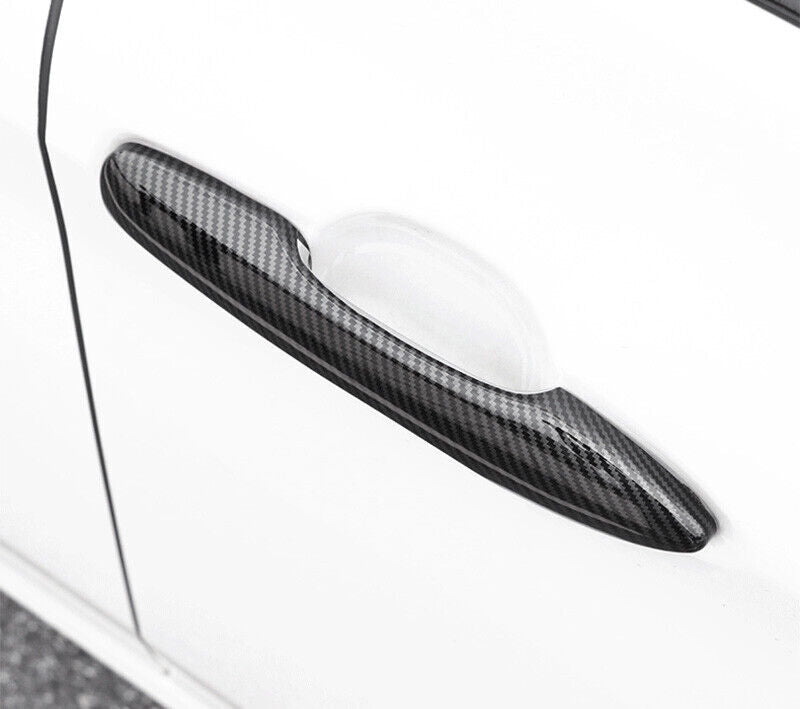 for Toyota for Camry 2018-2023 Carbon Fiber ABS Exterior Side Door Handle Cover Trim