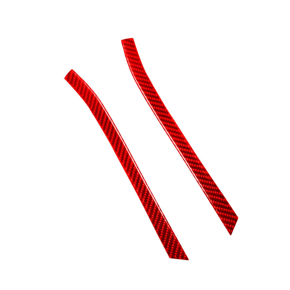 Red Carbon Fiber Center Console Side Strips Cover Trim for Chevrolet Sonic 12-16