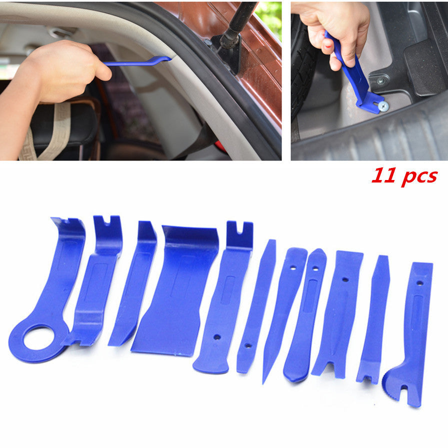 11pc Car Panel Audio Stereo GPS Trim Moulding Removal Install Door Clip Pro Tool