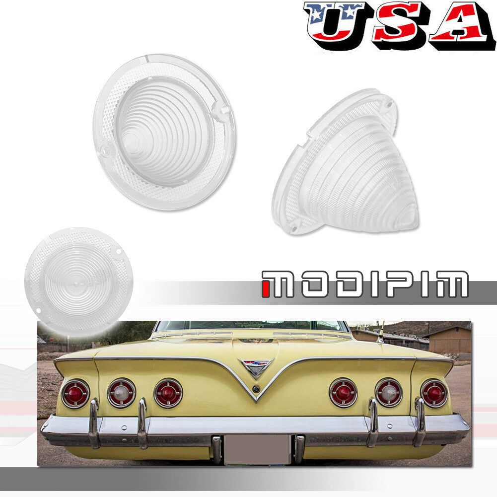 Transparent rear reflector lens for 1960-1961 Impala for Chevrolet El Camino