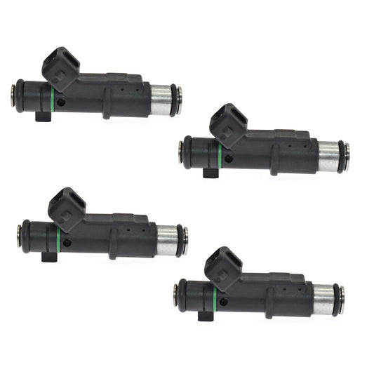 01F005A 4pcs Fuel Injectors for Peugeot for Citroen C4 C5 807 1.6 16V 6FZ Black