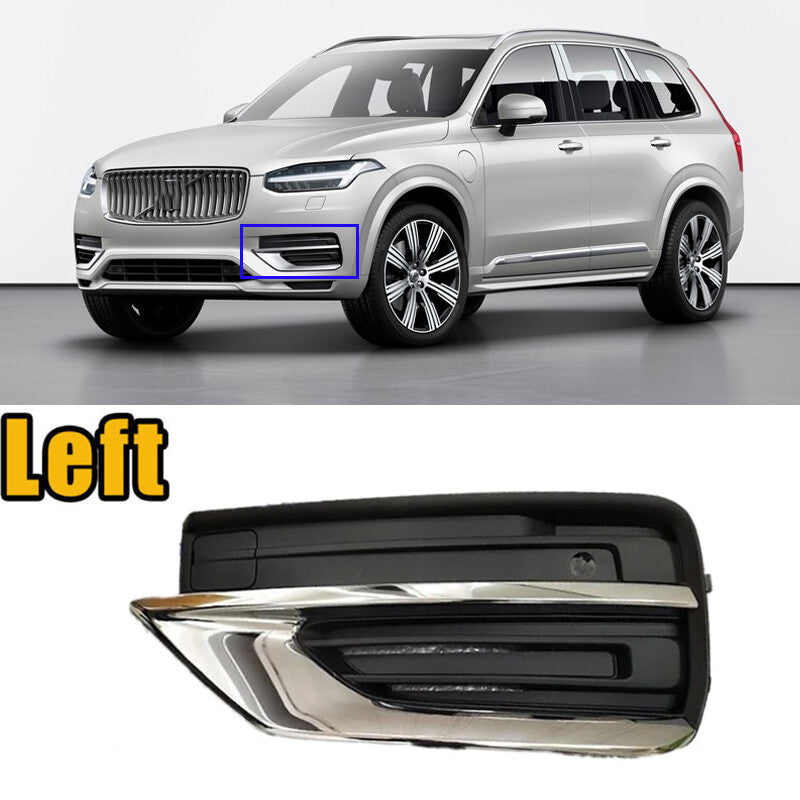 Left Fog Lamp cover Front Bumper Fog Light Grille for Volvo XC90 2020 2021