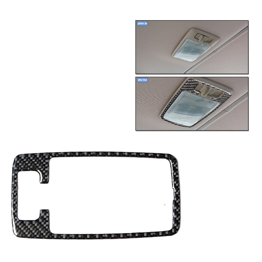 Carbon Fiber Rear Overhead Light Panel Trim Cover for Subaru Forester 2005-2008
