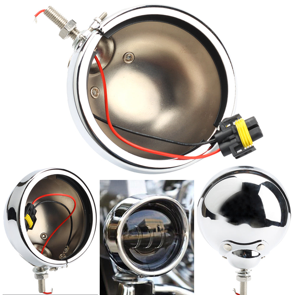 4.5-inch LED auxiliary fog lights and covers for Harley-Davidson DRL