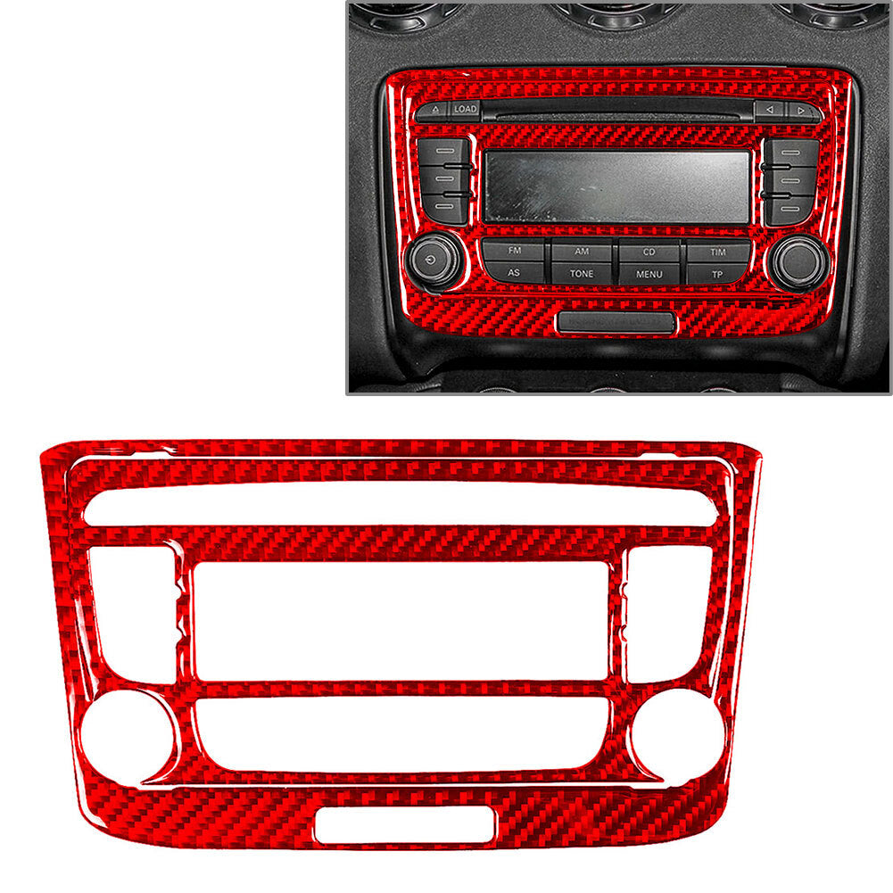 Air Conditioner Switch Control Panel Cover Trim Red Fit for Audi TT TTS TTRS 08-14