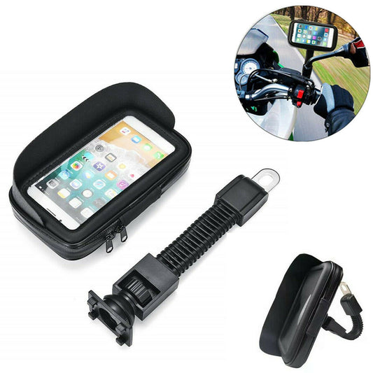 GPS Cell Phone Holder Bag Motorcycle Motorcycle Bicycle Rearview Mirror Mount Clamp