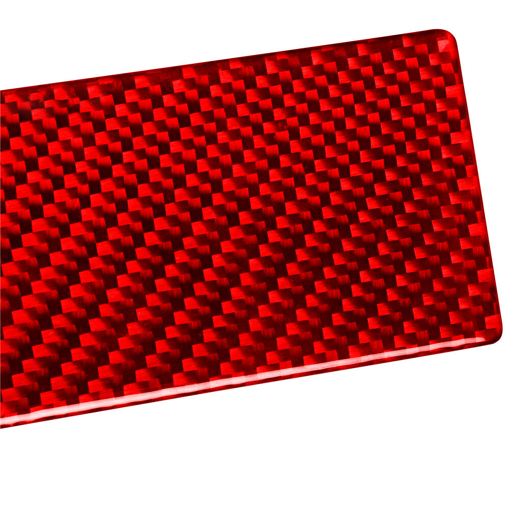 Red Carbon Fiber Inner Center Control Panel Cover Trim for Volvo V60 2010-2017
