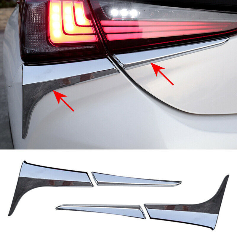 for Lexus ES250 350 300H 2019-2023 Chrome Tail Light Lamp Moulding Trim Strips