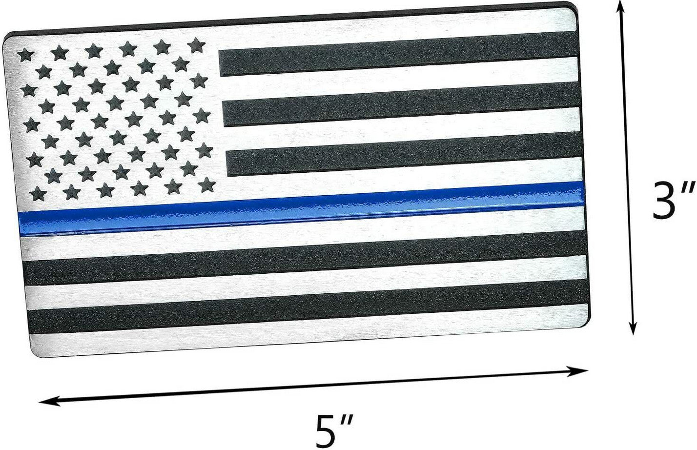 Chrome blue American flag badge on the rear fender of the for Cadillac side fender is applicable to all new Cadillacs.