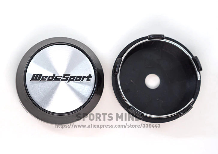 4x66mm Volk racing wheel center hub cap RIM cap badge chrome