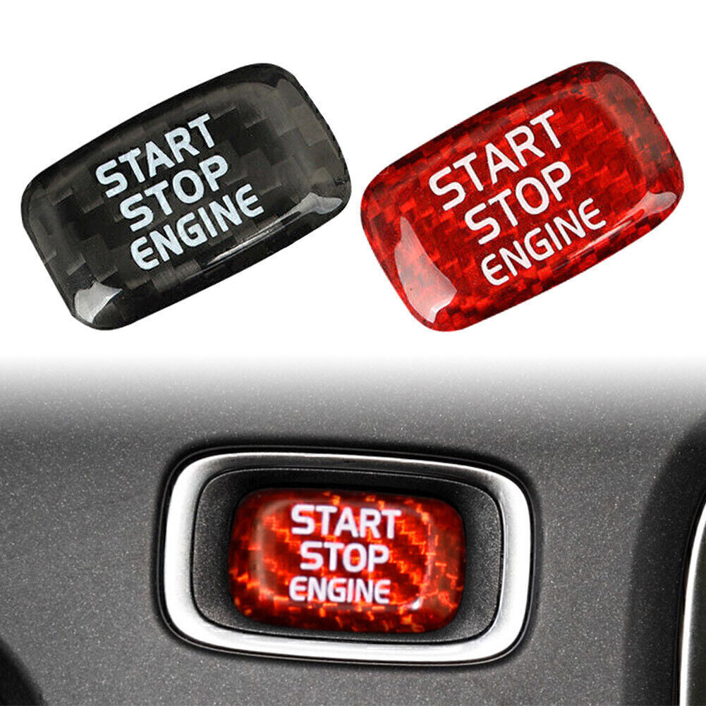 Carbon Fiber Engine Start Stop Button Sticker Fit for Volvo V40 V60 S60L S60 XC60