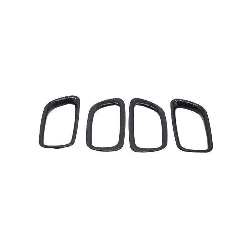 Car Inner Door Handle Cover Trim 4PCS Fit for Nissan Murano 2015-21 Carbon Fiber