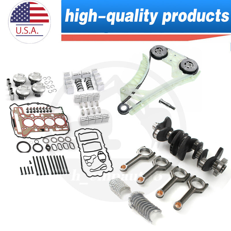 Engine Timing Chain Kit +Crankshaft Connecting Rod +Bearing Kits for BMW N20 N26