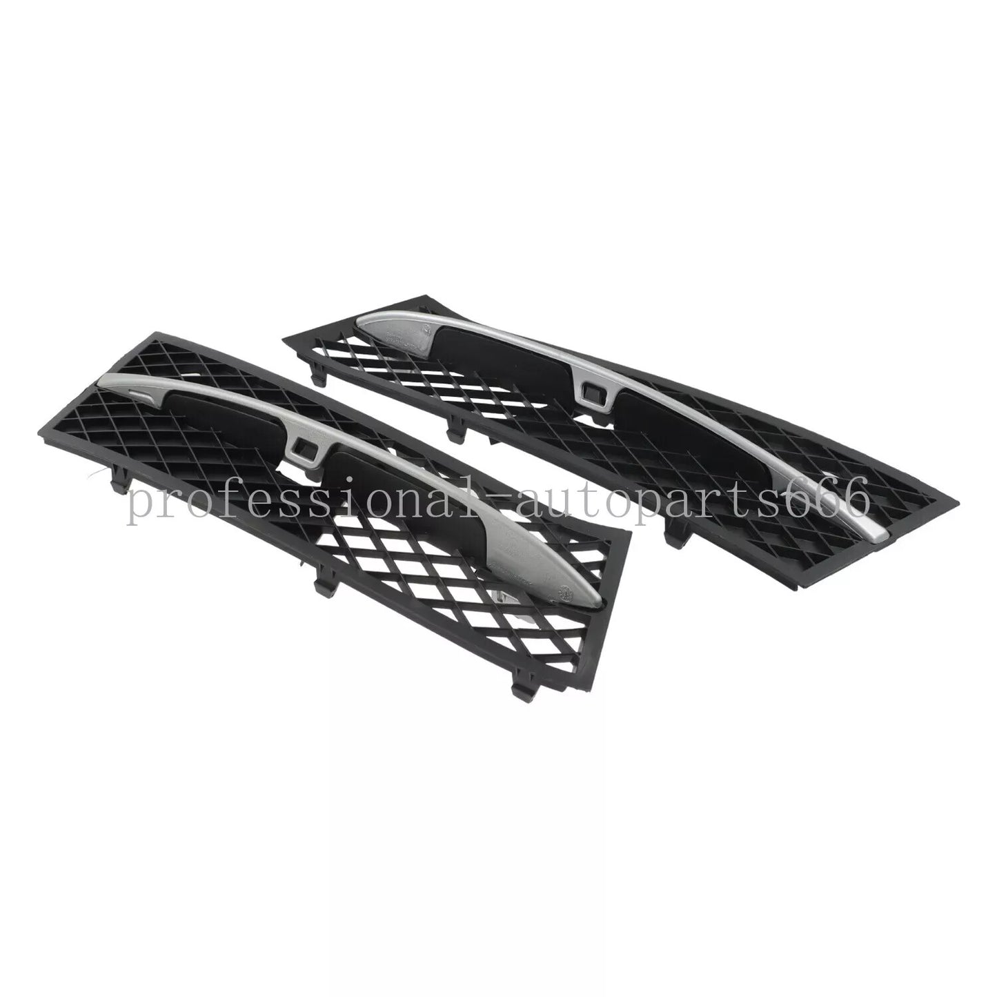 One pair of front fog light grille crash protection covers suitable for BMW F10, F11, 528i, and 535i (11-2013-)