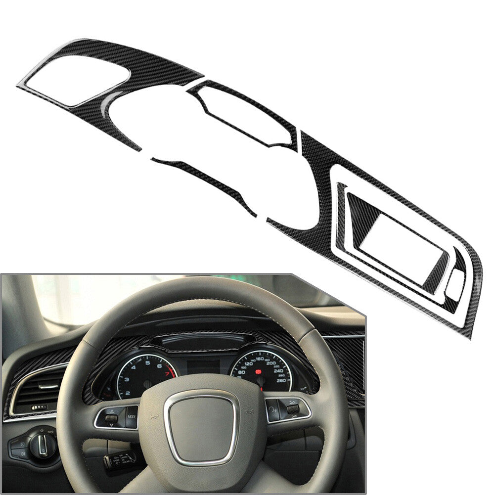 6 Pcs Dashboard Instrument Panel Trim Cover for Audi A4 09-10 A4L 2009-12 LHD