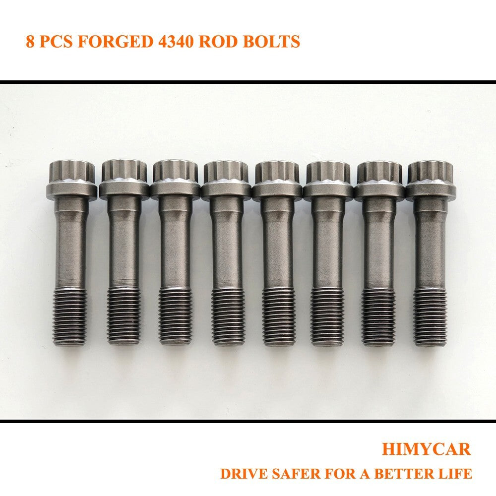 8X Performance Forged 4340 Racing Connecting Rod Bolt Caps 3/8 1.600L