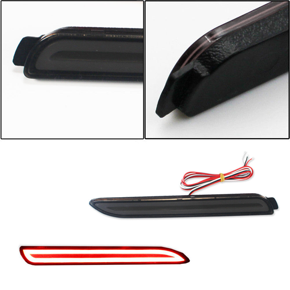 Smoked LED rear bumper reflector brake taillights suitable for 99-17 for Lexus and for Toyota .