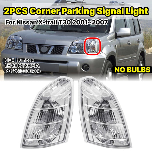 Transparent front corner light parking signal light suitable for 2001-2007 for Nissan X-trail T30