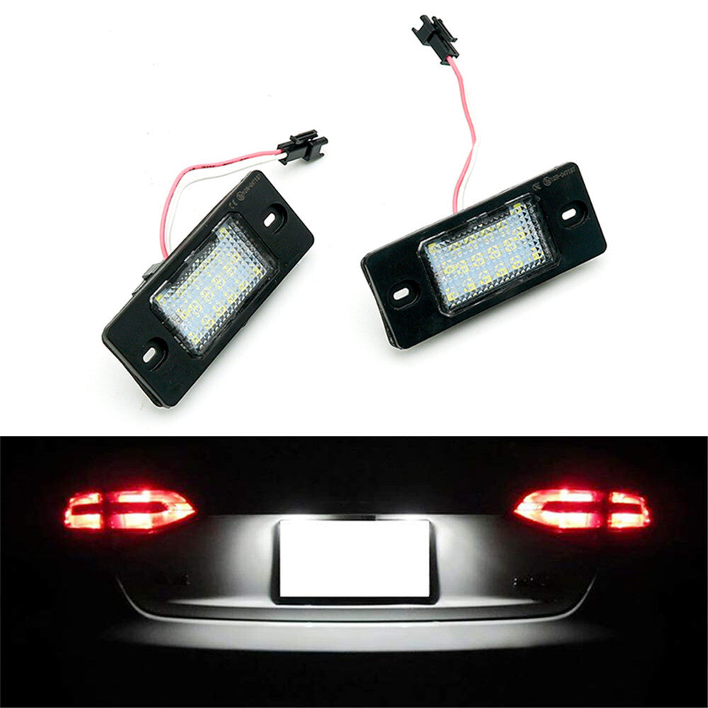 2x LED Number License Plate Lights Lamp for Porsche for Cayenne 2002-2010 for VW GOLF4
