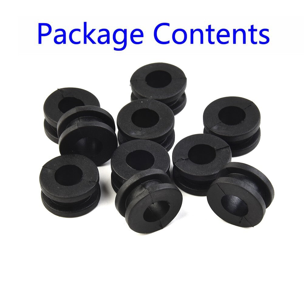 10Pcs Universal Motorcycle Rubber Grommet Mount Set/Side Cover Fender Accessory