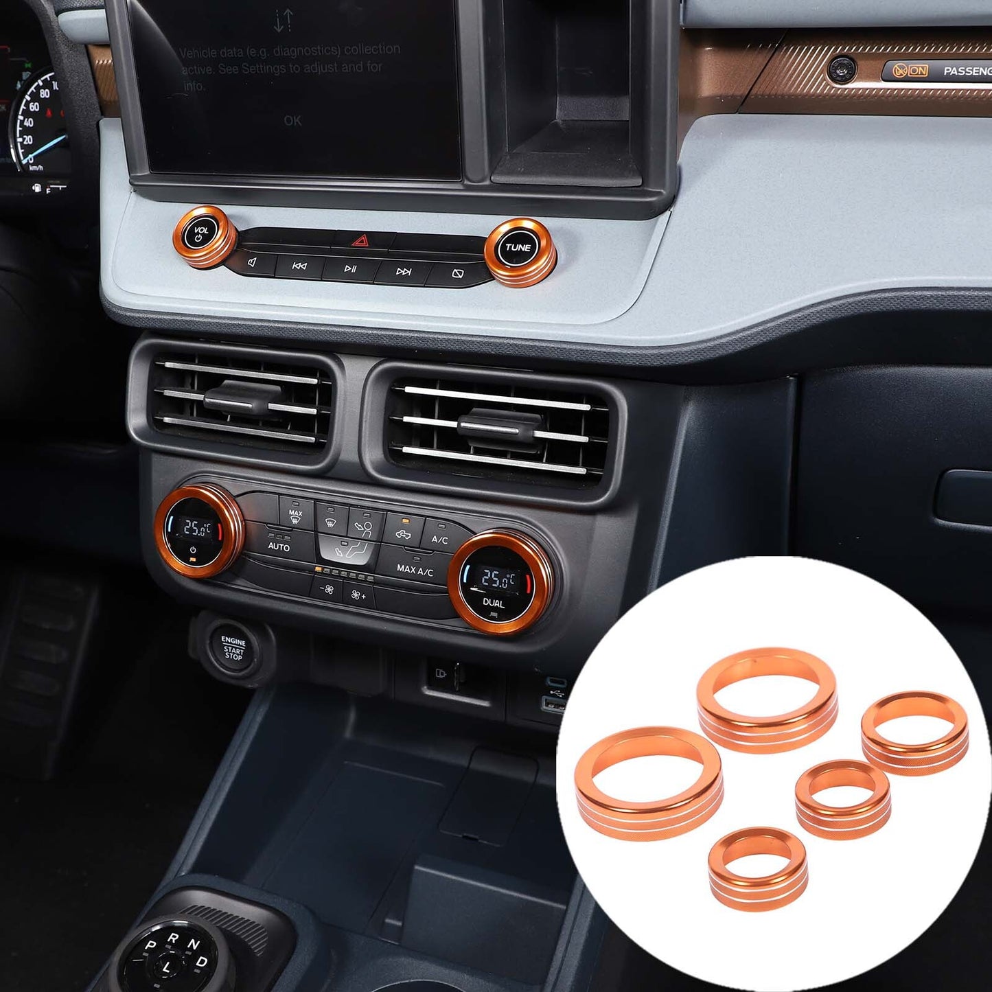 Interior door and window switch cover trim suitable for Land Rover for Range Rover Sport 2014-17