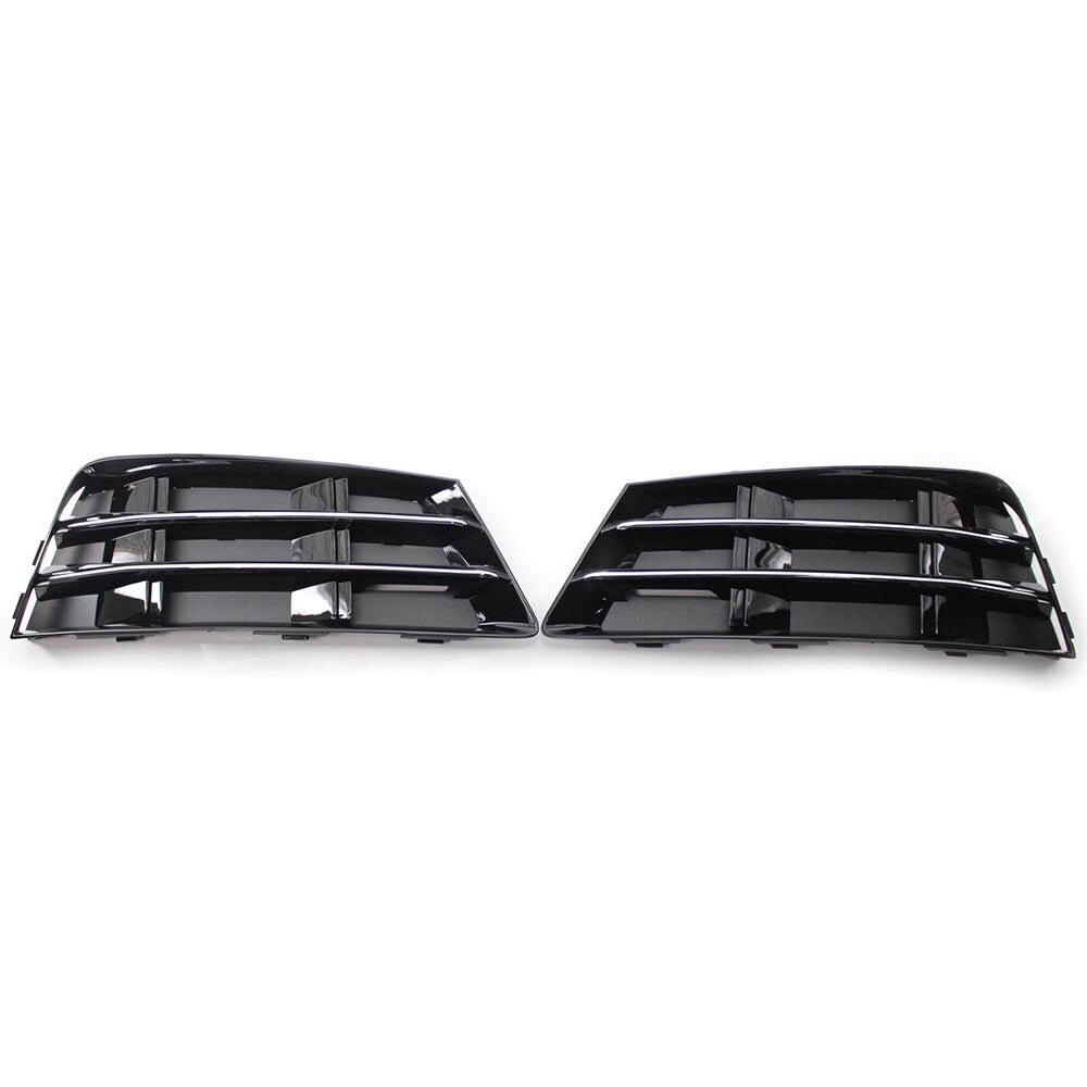 Car Left Front Bumper Fog Light Lamp Grilles for Audi A4 B9 2016-2018