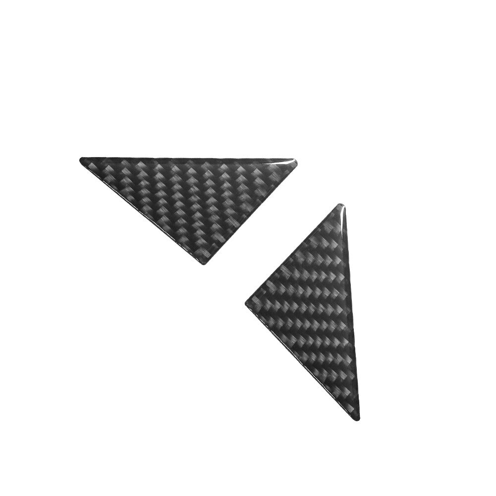 2X Carbon Fiber Left+Right Window Triangle Cover Trim for Chevrolet Camaro 16-18