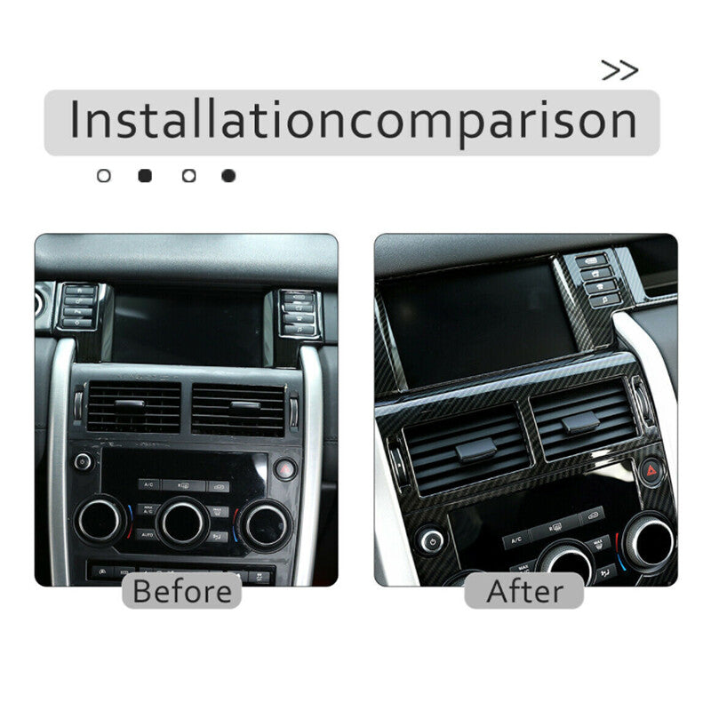 Carbon fiber ABS 4-door window lift switch decorative cover for Ford Maverick 2022-23