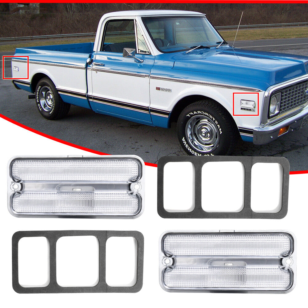 Suitable for Chevrolet for GMC pickup truck front and rear bumper side fender marker light housings