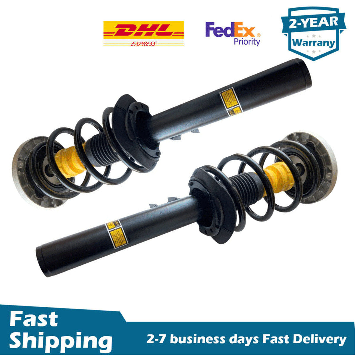 2x Front Shock Struts Assembly w/o EDC Fit for BMW X3 F25 X4 F26 xDrive28i xDrive35i