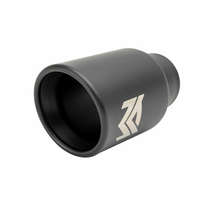 1PC 2.5'' ID 4'' OD Universal Welding Tail Tip Exhaust Muffler Tips Matte Black